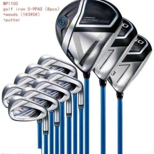 Mens Golf Clubs Full Set of MP1100 Golf Club Set + Fairway Wood + Irons + Putter (12Pcs) Graphite Shaft R/SR/S (No Golf Bag)