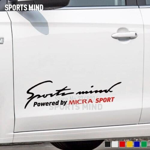 Customization Sports Mind Automobiles Car Door Sticker Decal Decoration For Nissan MICRA k12 k11 k13 nismo exterior Accessories