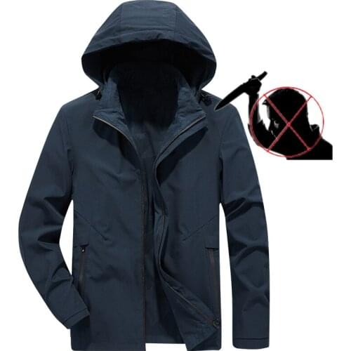Anti-cut Stab Resistant clothing Self-defense Safety Schutzweste Tatico Knife Stab Proof long sleeve protective Hooded Jacket5XL