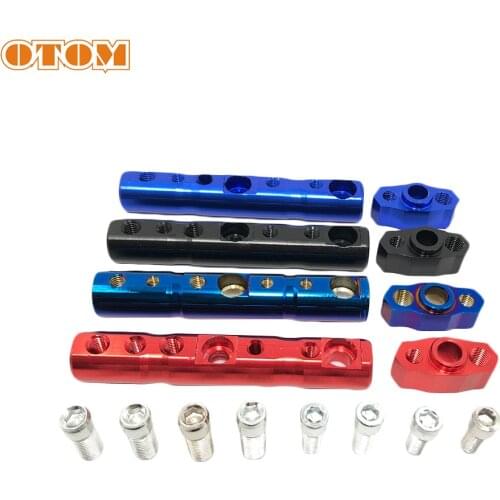 OTOM Multi-function Extension Rod Motocross Modified Handlebar Rearview Mirror LED Lighting Stent Decorative CNC Motorcycle Part