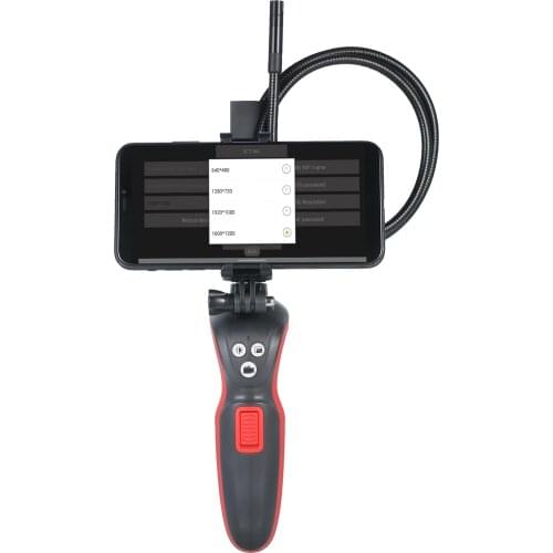 WiFi Industrial Endoscope 1080P HD Digital Borescope IP67 Waterproof Video Inspection Camera 2.78-feet Semi Rigid Snake Camera