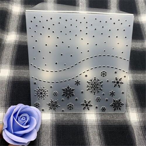 Christmas snowflake DIY Plastic Embossing Folders for DIY Scrapbooking Paper Craft/Card Making Decoration Supplies