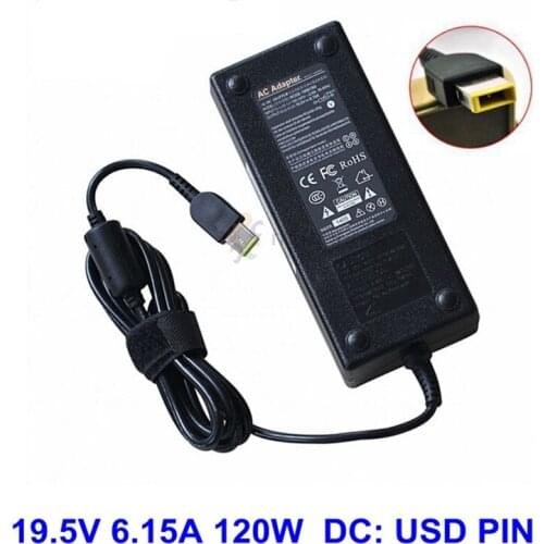 AC Adapter Charger For Lenovo 19.5V 6.15A 120W USB square interface C360 C365 C455 PA-1121-04 PA-1121-04LB 36200440 Power Supply