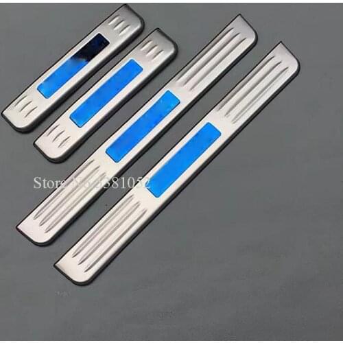 Car Styling Stainless Steel Door Sill Protector Scuff Plate Cover Trim Sticker For 2012-2019 Nissan Patrol Y62 Accessories