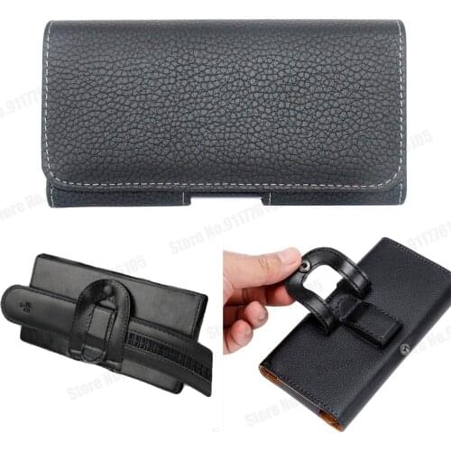 Universal PU Leather Belt Clip Holster Phone Pouch for iPhone SE 12 Mini 12 11 Pro Max XR XS 7 8 Plus Waist Bag Flip Phone Case