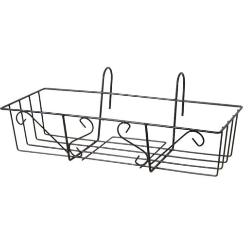 Flower Pot Hanger Trough Holder For Use On Balconies Holders Hangers WHite Basket Window Box Hook PLANTER Fences Or Railings