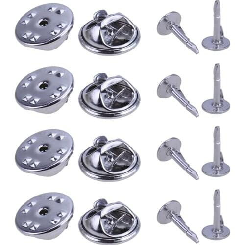 100 set Silver Brooch Base Holder Pins Badge Holder Brooch Pins DIY Jewelry Findings Jewelry Accessories 2018 New Fashion