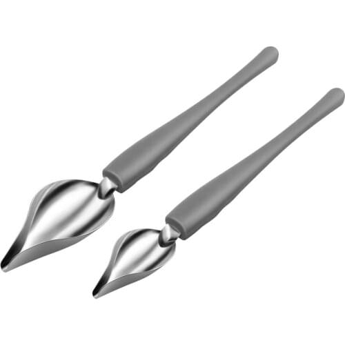 2PCS Chef Decoration Spoon Decor Sushi Food Draw Tool Design Sauce Dressing Plate Dessert Bakeware Cake Gastronomy Coffee Spoon