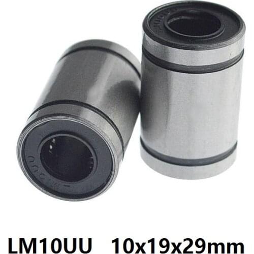 200pcs/lot LM10UU 10x19x29mm Linear motion bearings match with10mm linear shaft for cnc( only bearings)