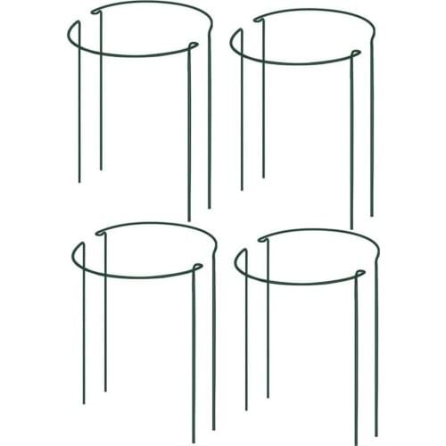 2020 Half Round Garden Plant Support Ring Hoop Metal Plant Stake for Garden Rattan Clematis Planting
