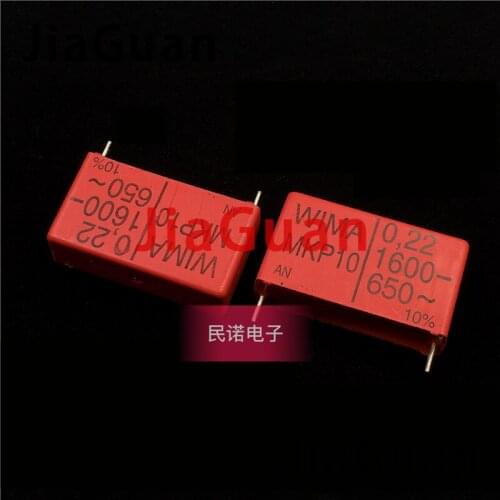4PCS RED WIMA MKP10 0.22UF 1600V p37.5mm original new MKP-10 224/1600V audio 220nf film 224 PCM37.5 hot sale MKP10 1600V0.22UF