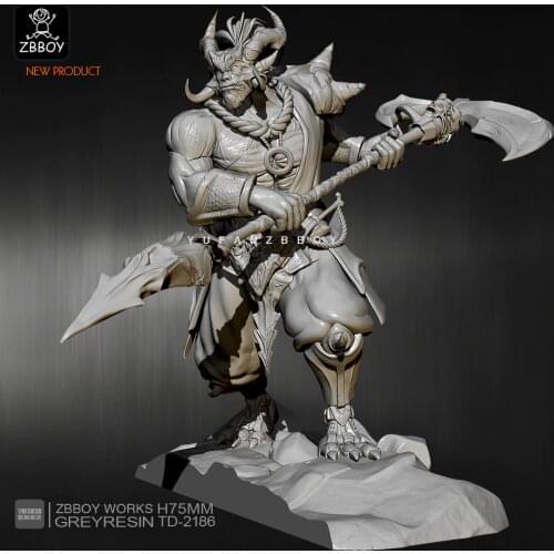 75mm Resin Figure Kits Sickle monster resin model self-assembled TD-2186