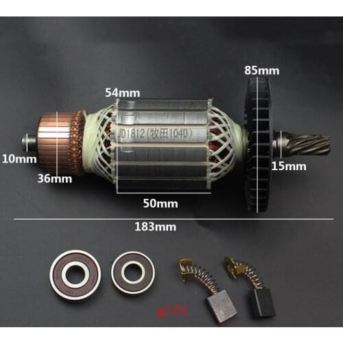 AC220-240V armature rotor stator replace for Makita 1040 LS1040 DCA FF-255 cutting machine 9 teeth rotor power tool accessories