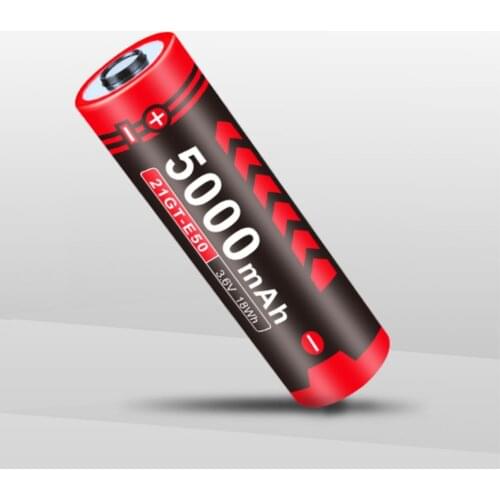 KLARUS 21GT-E50 Multi-layer Protection Rechargeable 21700 Battery ,Li-ion 3.6V 5000mAh for Klarus E3 and XT21C LED Flashlight
