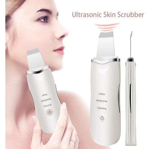 Electric Face Cleaning Tool Ultrasonic Skin Scrubber Facial Massager Deep Clean Vibrating Peeling Black Dots Shovel Facial Pore