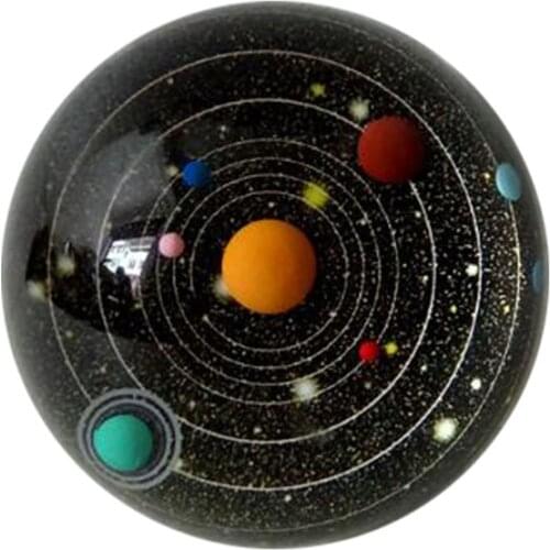 Crystal Solar System Hemisphere Glass Half Ball Paperweight Home Decoration Ornaments Decorative Ball Miniature Creative Gifts