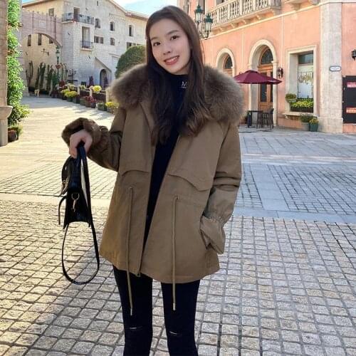 Women Thick Artificial Wool Liner Jacket Autumn And Winter Casual Style Woman Parkas Female Coats