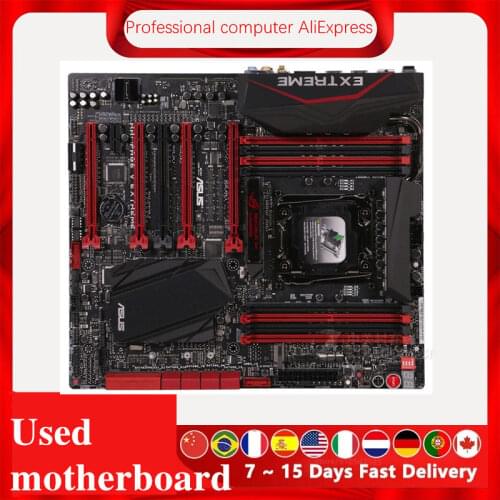 For ASUS RAMPAGE V EXTREME/U3.1 Original Used Desktop X99 X99M 2011 Socket LGA 2011 Core i7 LGA2011 V3 DDR4 Motherboard