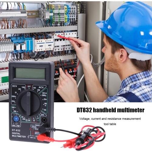 Multifunctional Digital AC DC Multimeter Current Voltage Resistance Voltmeter Ammeter Handheld Portable Ohm Amp Detecting Tester