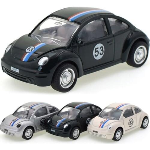 Alloy Beetle toy car Simulation model Pull back auto children kids boys gift birthday accessories decoration