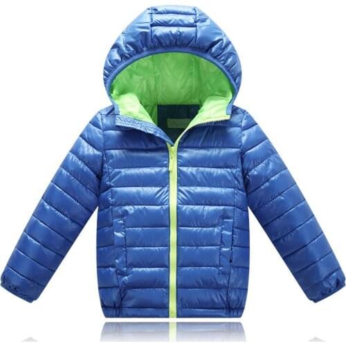 5-11Yrs Childrens Fashion Outerwear&coat Boy Girl Cold Autumn Warm Hooded Coat Children Cotton-Padded Clothes boy Down Jackets