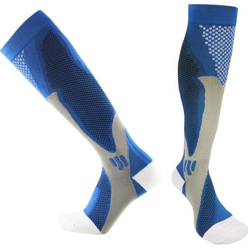 Leg Support Stretch Compression Socks 20-30 Mmhg Men Women Running Athletic Medical Travel Football Breathable Adult Sport Socks