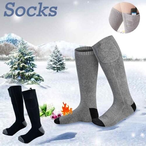 Electric Heated Socks With Battery Box Winter Foot Warmer For Men Women Skiing Skiing Hunting Camping Outdoor Sports