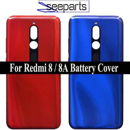 New Original For Xiaomi Redmi 8 8a Battery Cover Back Glass Panel Rear Housing case For Redmi 8 8a Back battery Cover door
