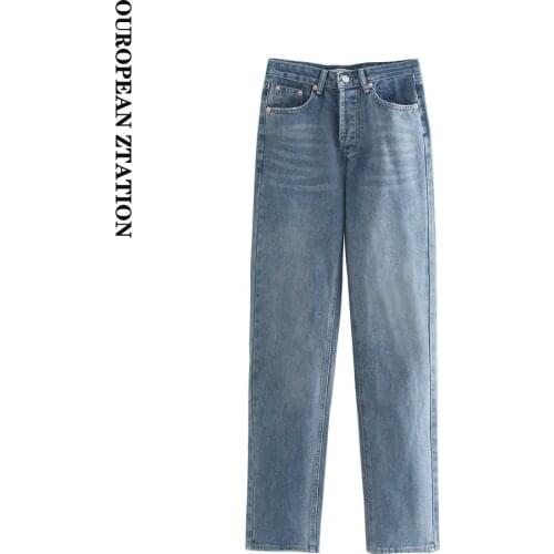 Womens High Jeans OUROPEAN ZTATION China