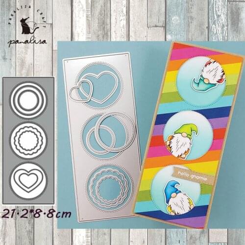 Panalisacraft Rectangle Background Frame Metal Cutting Dies Stencils DIY Scrapbooking/photo album Decorative Embossing DIY Cards