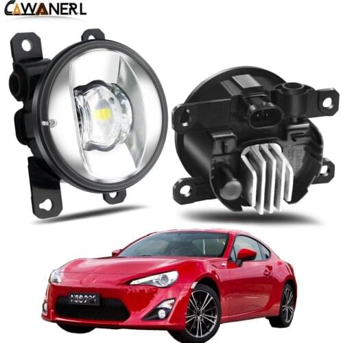 Fog Light Assembly For Toyota GT86 86 Car Right + Left Side LED Lens Fog Lamp Daytime Running Light 30W 8000LM 12V White Yellow