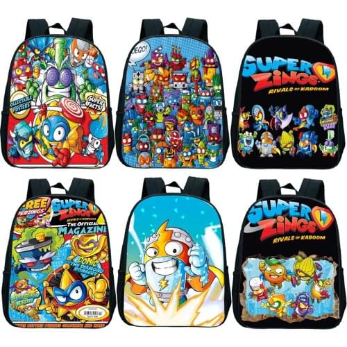 Super Zings Backpack Kindergarten bag School Bags Rucksack kids Cartoon Cute Preschool Satchel Gift Bagpack