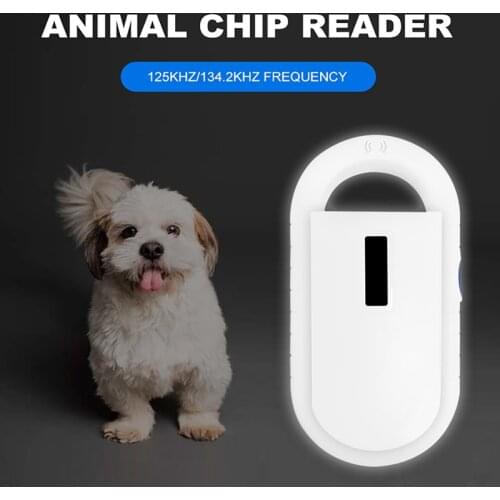 Pet RFID Card Reader 134.2Khz Smart Chip Handheld ID Scanner ISO11784/5 Animal FDX-B/A Glass Tube Cat Dog Horse Tag Transponder