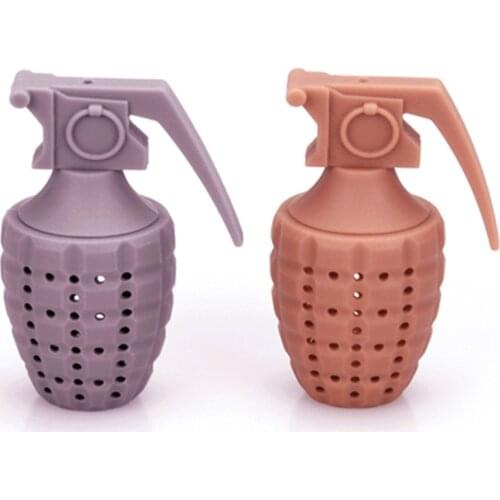Tea Filter Cool Grenade Tea Maker Food Grade Silicone Tea Leak Tea Infuser Tea Ball Tea Strainer Tea Infuser for Kitchen