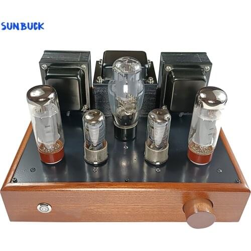 Sunbuck 5Z3P Rectifier Tube 6J8P Push EL34 6P3P 6L6 KT66 Vacuum Tube Power Amplifier 8W+8W Single Ended Tube Amplifier Audio