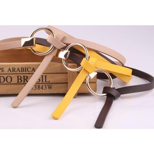Thin PU Leather Belt Female Waist Belts Women Dress Strap Cinturon Mujer Cinto Feminino Cinturones Waist Belts Women