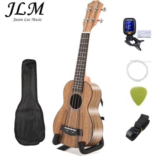 Dropshipping JLM 21 Inch Ukulele Soprano 4 Strings Mini Guitar 15 Frets Hawaii Ukelele Closed Knob Uku Wholesale