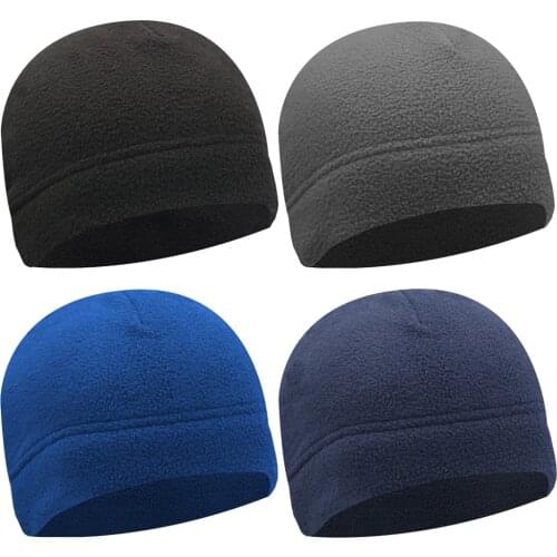 Outdoor Sports Skiing Skating Solid Color Fleece Winter Warm Cap Women Men Windproof Hiking Climbing Cycling Camping Hunting Hat