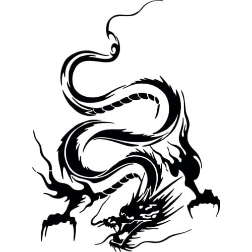 Dragon Totem Graphics 50x37cm Stickers for Car Hood Bonnet Cover Door Body Side Decals Vinyl PVC Auto Exterior Styling