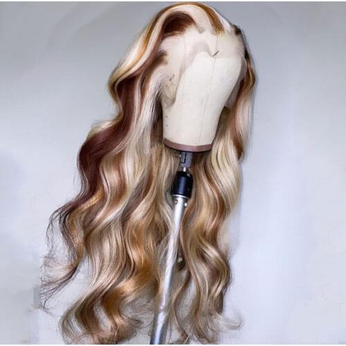 Highlight 613 Honey Blonde Body Wave Colored Wig HD Transparent Lace Part Human Hair Wigs For Women Brazilian Hair Glueless Wig