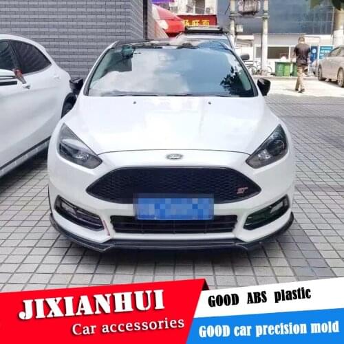 For Ford Focus ST Body kit spoiler 2016-2018 For Focus ST ABS Rear lip rear spoiler front Bumper Diffuser Bumpers Protector
