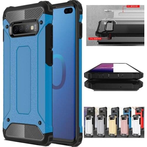 Armor Case For Samsung Galaxy S10 Plus S10 5G S10E S9 S8 S7 S20 S21 ULTRA Note 20 10 ULTRA 9 8 5 Hard Shockproof Cases Fundas