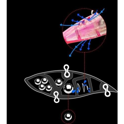 Hard VIB Fishing Bait With Ball Inside 1Pcs Fishing Ice Artificial Bait Crankbait Tackle Isca Lure Sea Bass Fishing Bait P6C4