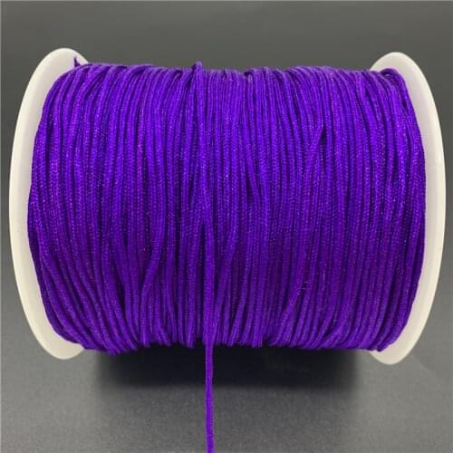 0.5/0.8/1.0/1.5mm Purple Nylon Cord Thread Chinese Knot Macrame Cord Bracelet Braided String For Shamballa Rope