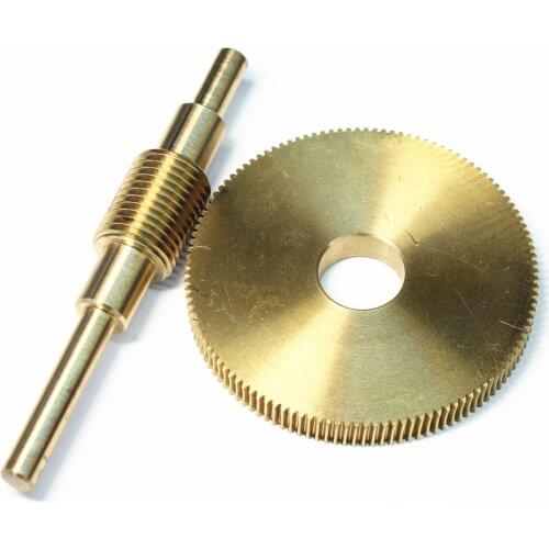 1:120 Speed ratio Copper brass turbo worm gear Suit 120 Teeths 2019-059 12mm Bore 5mm diameter 75mm worm