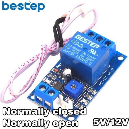 1 Channel 5V 12V Light Control Switch Photoresistance Detection Sensor Normally Closed/Open Type Photoresistor Relay Module