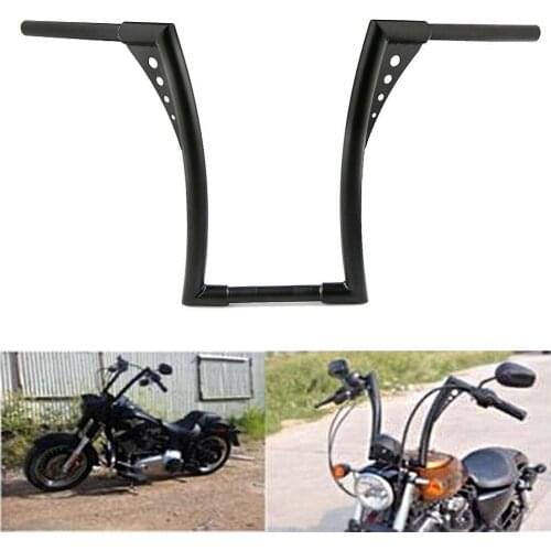 14in Motorcycle Rise Ape Hanger Handlebar For Sportster XL 883 1200 FLST