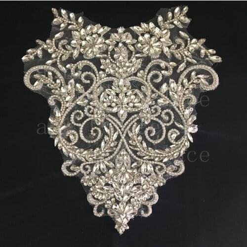 2pcs fast ship good quality Mia028# hand made beads luxury accessory for wedding bridal /fashion designer