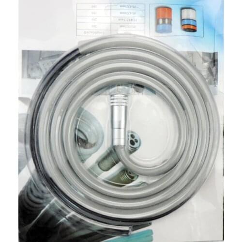 2pcs Dental Handpiece Hose Tube Connector 4-hole Dentist Lab Equipment Device Instrument Four Holes Silicone Pipe Free shipping