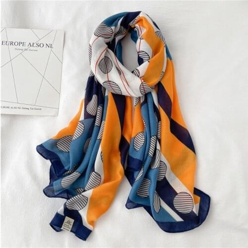 2021 Women Cotton Hijab Scarf Foulard Female Pashmina Shawls Fashion Print Wraps Beach Stoles Large Bufanda Warm Scarves